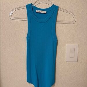 Zara Women's Vibrant Blue Tank Top